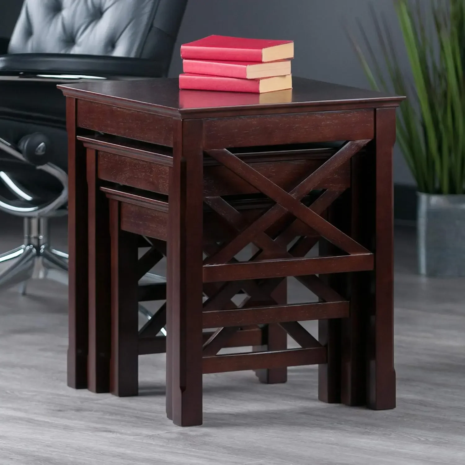 

Hot sale.Nesting Tables, Cappuccino