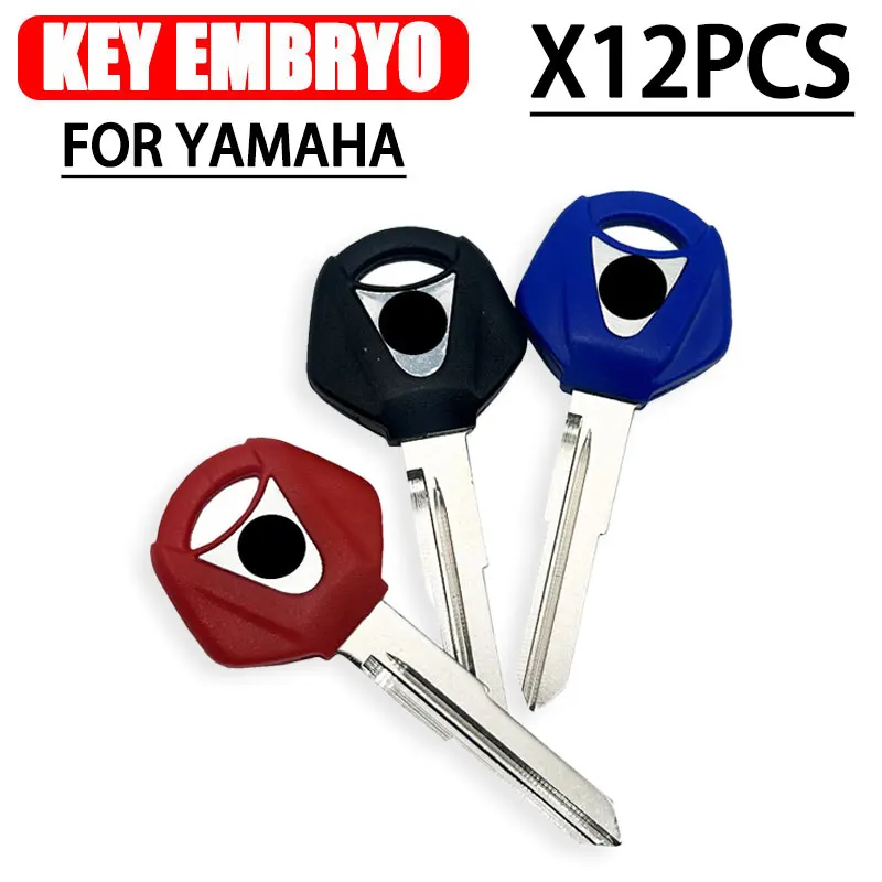 12 PCS  Blank Key Motorcycle Replace Uncut Keys For YAMAHA R25 R3  X-MAX X MAX R 125 200 250 MT01 SR400 FZ6R FZ6N MT03 R15