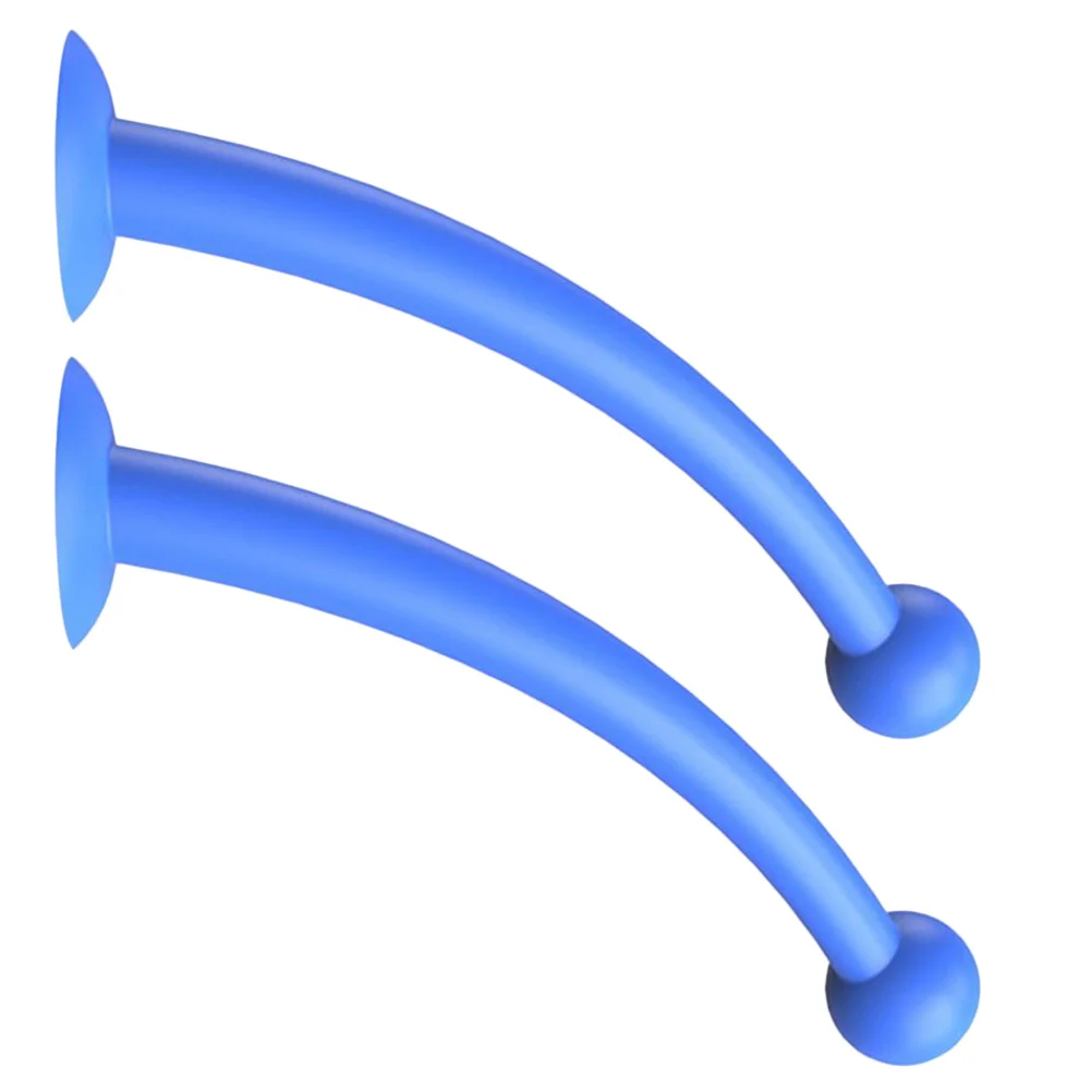 

1Pair Silicone Tentacles Blue Durable Flexible Suction Cup Antennae Kids Motorcycle Decorative Tentacles
