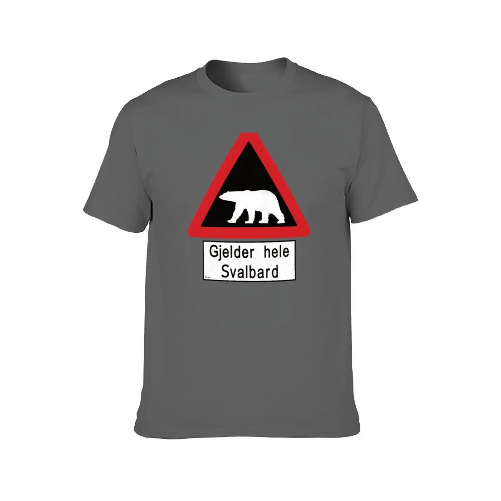 Svalbard Polar Bear Sign - Gjelder hele Svalbard T-Shirt quick drying T-shirts man mens fashion