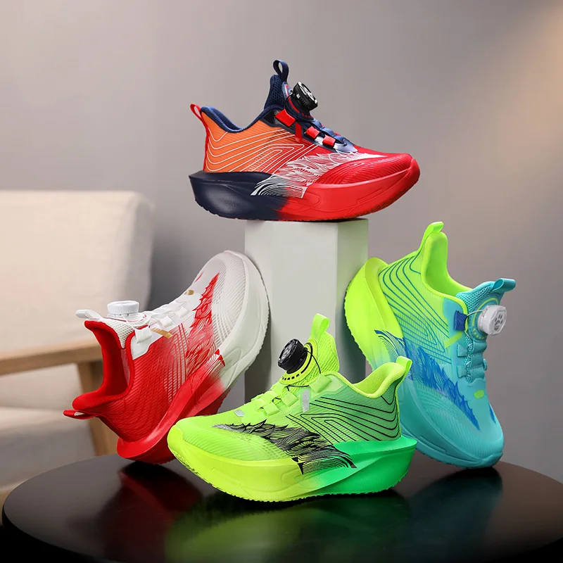 

Children‘s Running Shoes Breathable Non-slip Athletic Shoes Boys Girls Outdoor Trail Sport Training Shoes Cushioned Sneakers