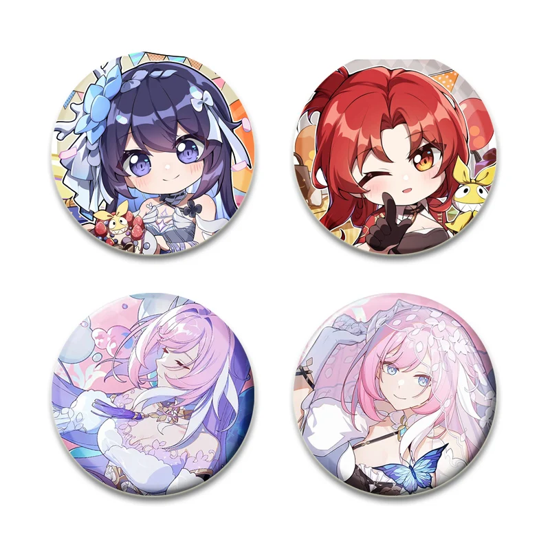 Anime Honkai Star Rail Pins Asta Hook Kafka Arlan Cartoon Brooches Handmade Lapel Pins Backpack Hat Jewelry Accessories Gift