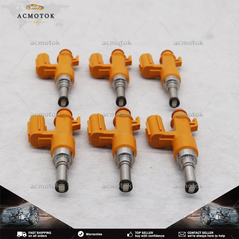 

SET OF 6 23250-0P100 New Fuel Injectors For Toyota Avalon Camry Highlander Sienna Tacoma Lexus ES350 RX350 RX450h