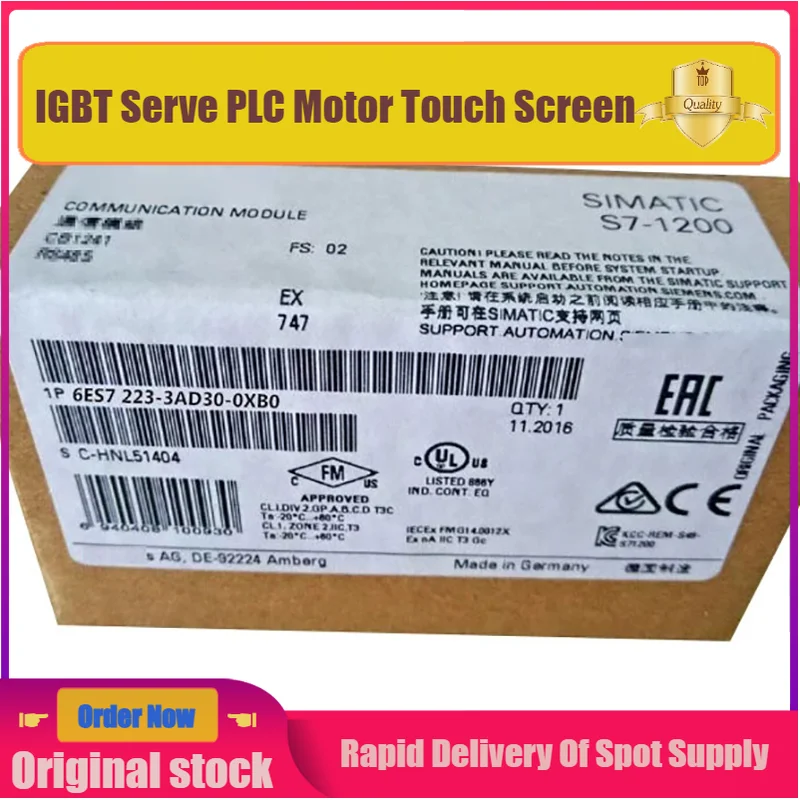 

Brand new original 6ES7223-3AD30-0XB0/OXBO SB1223 digital signal board module spot