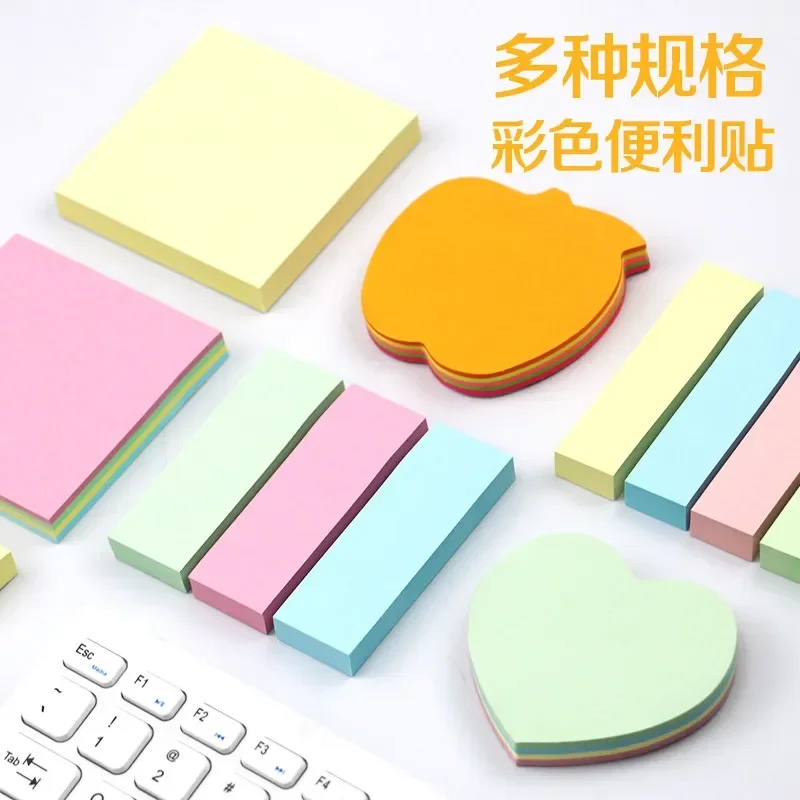 Convenient Sticky Notes, Small and Fresh-Style Note Paper, Creative mini Notebooks, colorful Reusable stickers, Labels