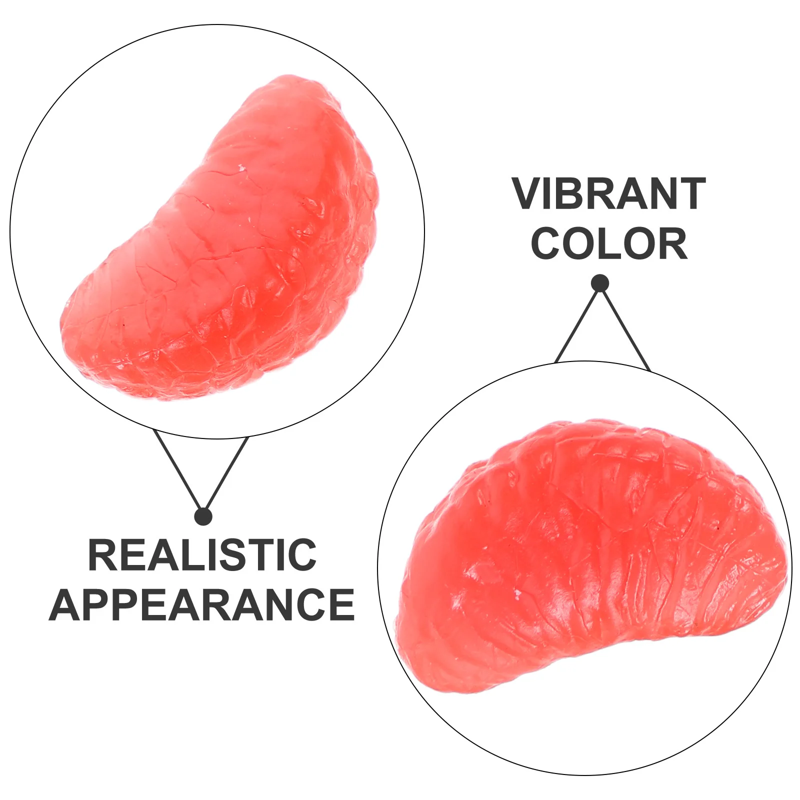 32 قطعة شرائح برتقالية محاكاة DIY سحر الحلي الصغيرة ل جراب هاتف إكسسوارات الشعر لوازم الحرفية شرائح سحر #3