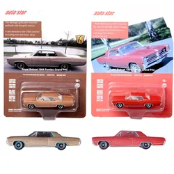 Auto Star 1/64 Scale Mini Classic 1964 Pontiac Grand Prix Royal Bobcat Diecast Metal Car Model Vehicles Toy Collectibles