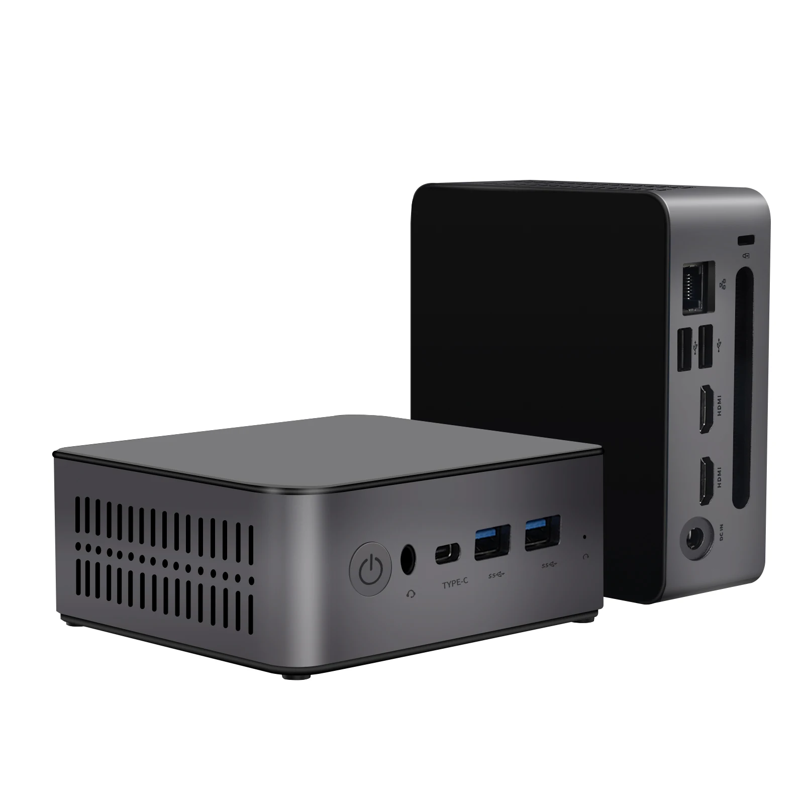 BRENUC Mini PC N5A Intel Core i5-12450H (up to 4.4GHz) 16GB LPDDR5 RAM 256GB SSD Intel UHD Graphics Win11 Pro WiFi6 BT5.2