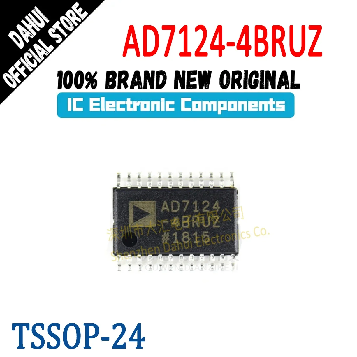 

AD7124-4BRUZ AD7124-4BRUZ-RL7 Analog-to-digital Converter TSOP-24 IC Chip Quality Brand New In Stock