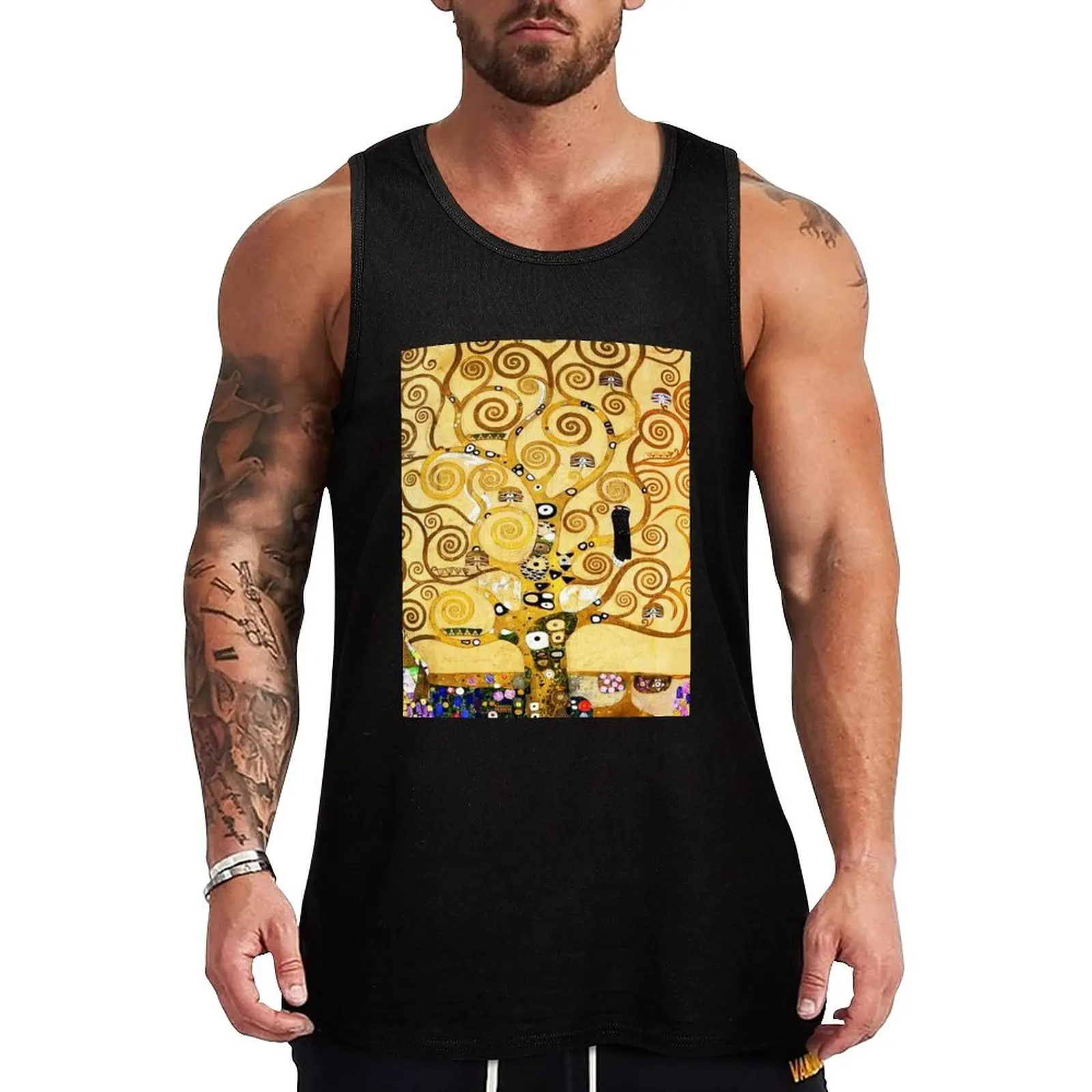 

Gustav Klimt The Tree of Life, Stoclet Frieze Tank Top Thin Breathable Tank Top Summer Cool Sleeveless Top