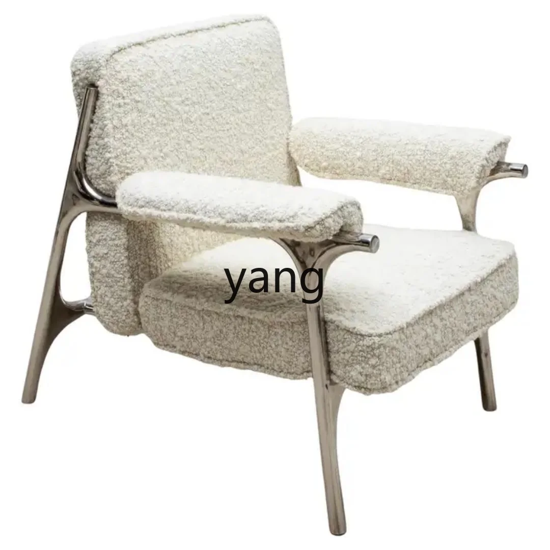 LH single sofa living room high-end chair balcony casual backrest armrest single chair