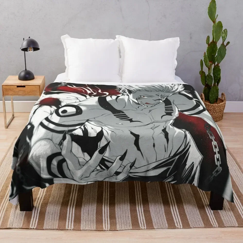 

Sukuna & Itadori Yuji Throw Blanket Reusable Durable Soft Blanket for All Seasons
