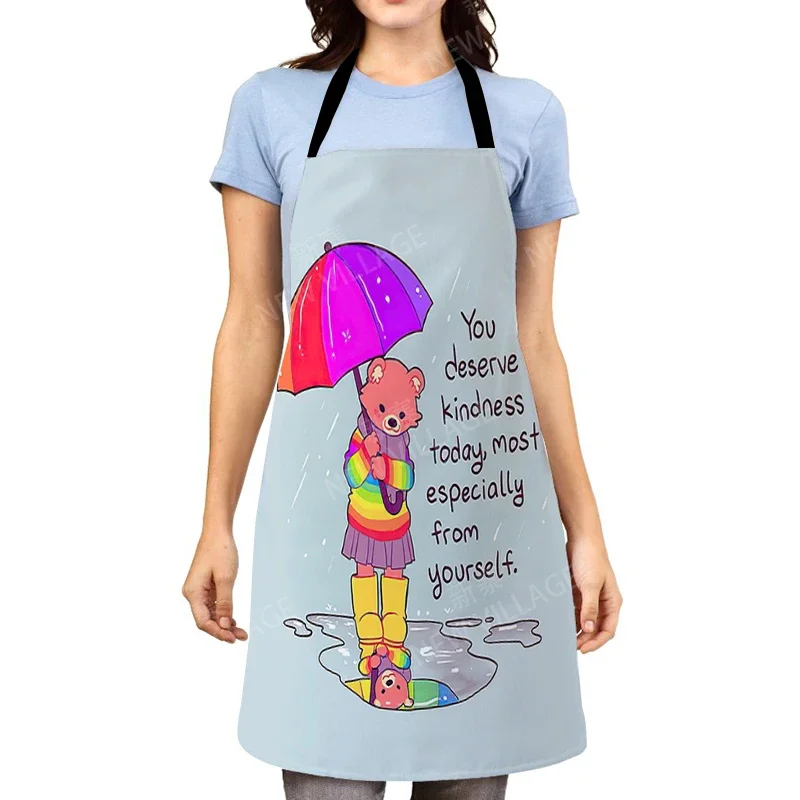 Aesthetic Women kitchen apron kids original Children Waterproof girl  princess waiter work apron oil proof cartoon kawaii cute