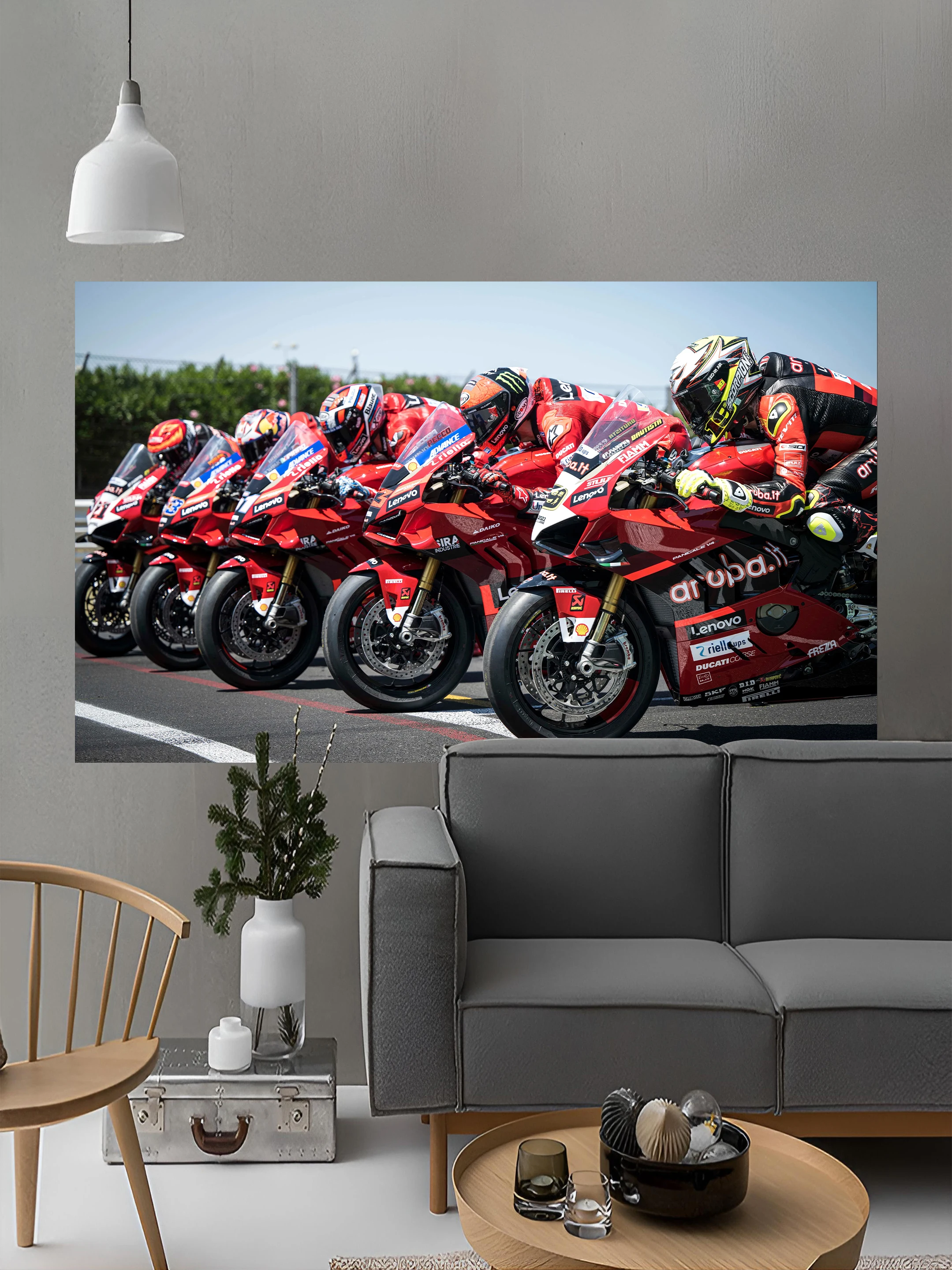 Red motorcycle Flag Banner Polyester Printed 60X90CM 90X150CM Decorative Motorcycle Racing Flag For Room Decor，Outdoor Decor