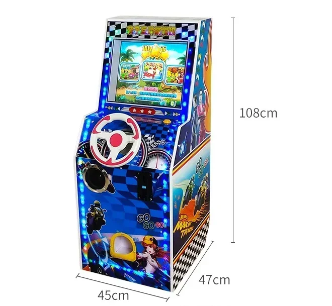 2025 New Coin Racing Machine Night Market Stall Pinball Machine Children's Game Machine At Supermarket Entrance