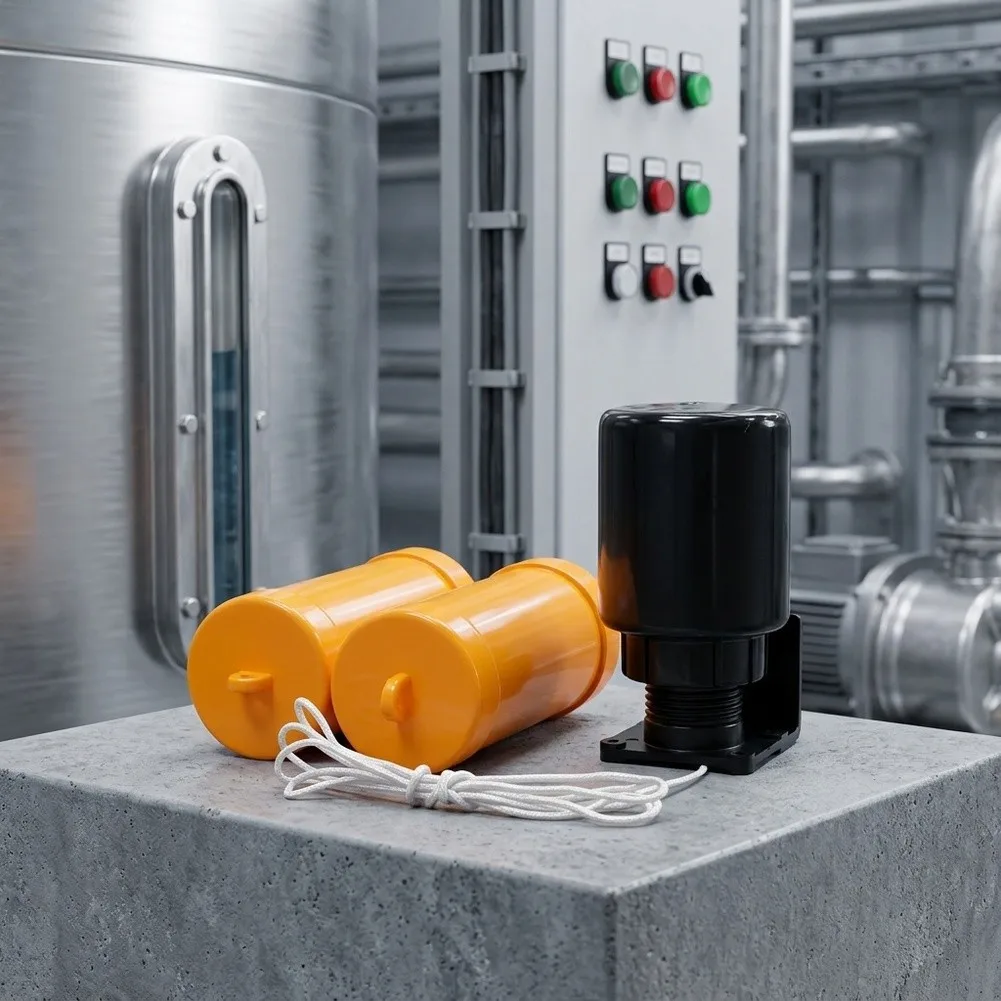 Tank Level Monitoring Float Switch Automatic Water Level Control System Automatic Float Switch Yellow L-shaped Bracket Included