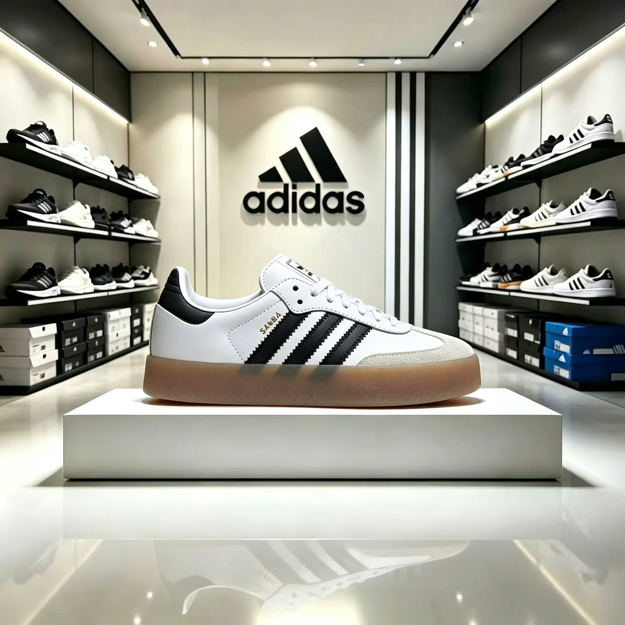 Adidas SAMBAE Unisex Low-Top Comfortable and Durable Sports Casual Sneakers JI1349