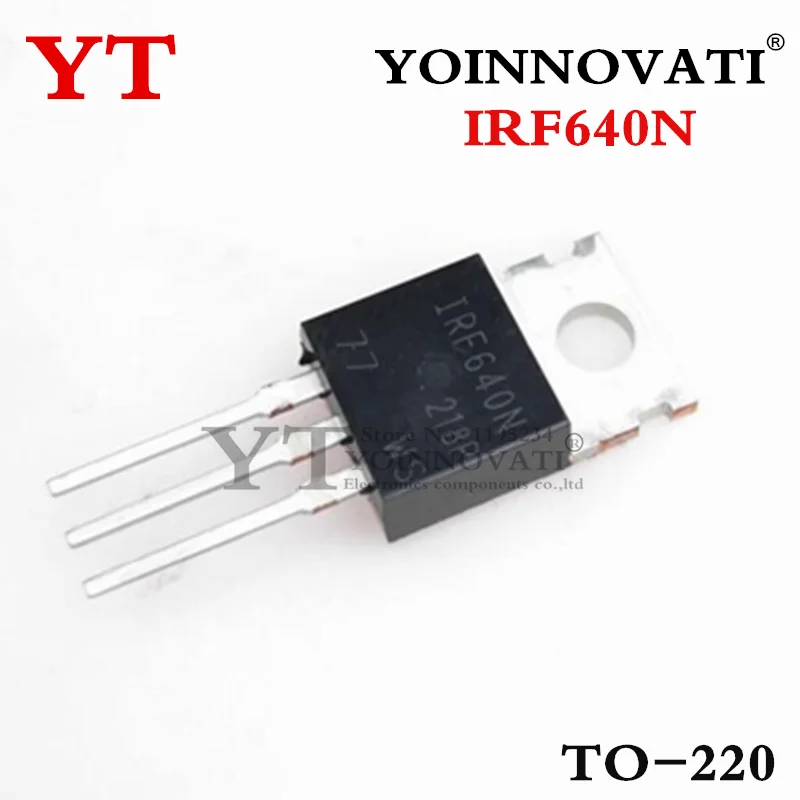 100pcs/lot IRF640NPBF IRF640N IRF640 MOSFET N-CH 200V 18A TO-220AB