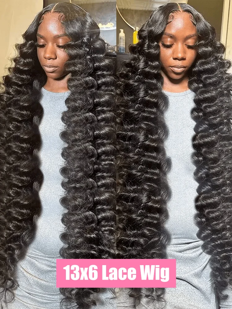 Loose Deep Wave Wig High Density 13x6 Hd Lace Frontal Wig 30 40 Inch Curly Lace Front Human Hair Black Women Brazilian Hair Wigs image 5