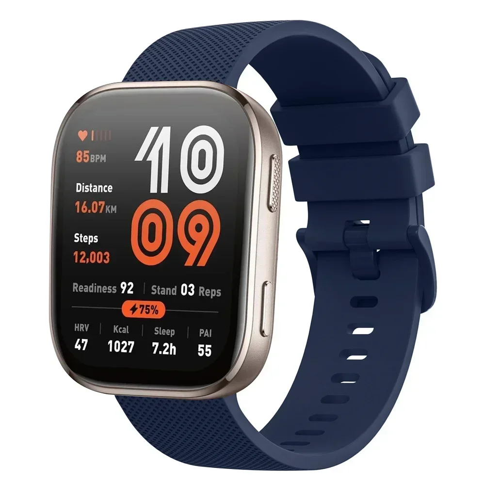 18mm/20mm/22mm Silikonbänder für Amazfit GTS 4/3/2/2e/4 Mini/GTR 4/3/3 Pro/2/2e Sportarmband Amazfit Bip 6-5-3/u/s/pro Band