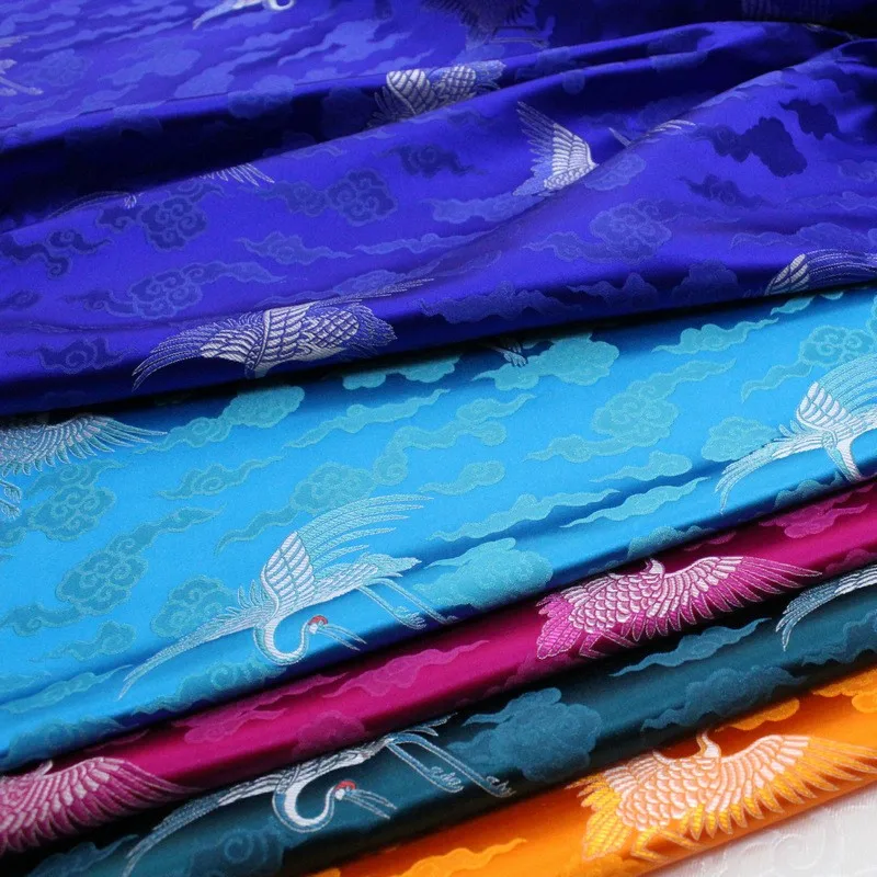 

Chinese-style cheongsam Hanfu skirt silk fabric decoration jacquard brocade and antique