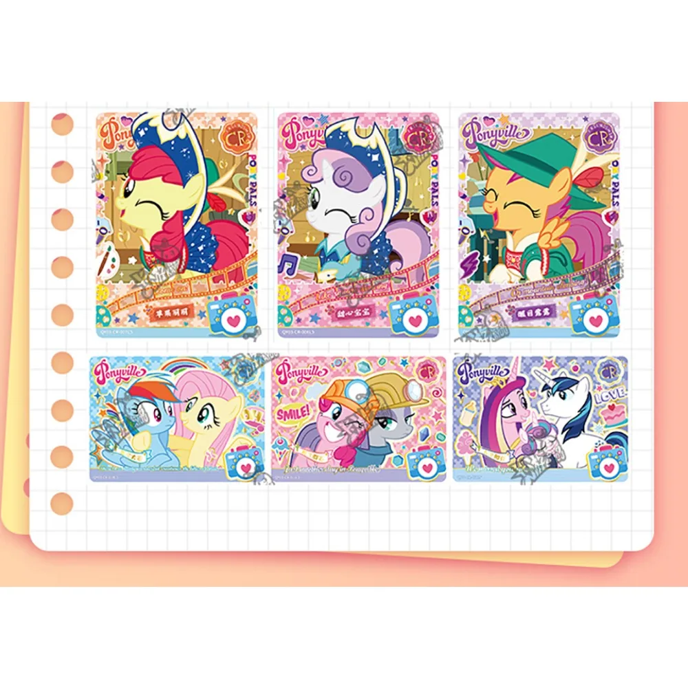 KAYOU Echte My Little Pony-collectiekaarten voor kinderen Twilight Sparkle Rainbow Dash Knappe afbeelding Karakter Freeze-kaarten Geschenken