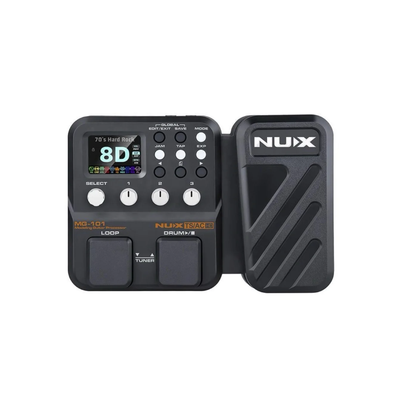 

USA DDP Support | Nux MG-101 Guitar Processor Multi-effects Pedal for Live Streaming AA