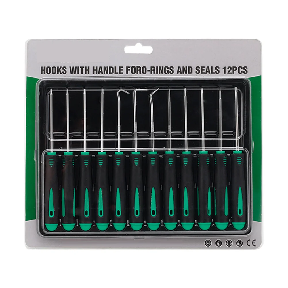 12Pcs Pick And Hook Set Car Auto Oil Seal O-Ring Seal Gasket Pick Puller Remover Car Auto Vehicle Oil Seal Screwdrivers Set