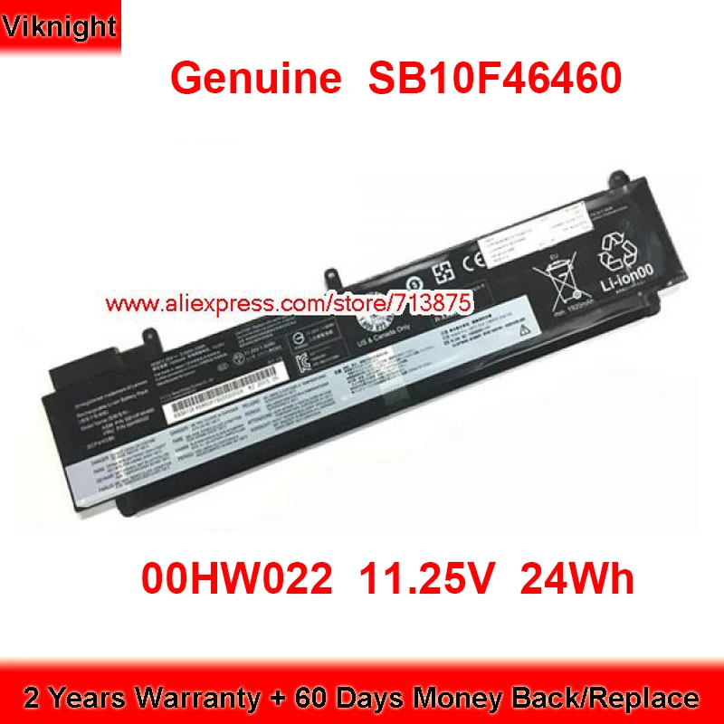 

Genuine 00HW022 Battery SB10F46460 for Lenovo T460s T470s T460s-2RCD 00HW023 00HW036 SB1046F46461 SB10F46474 11.25V 24Wh