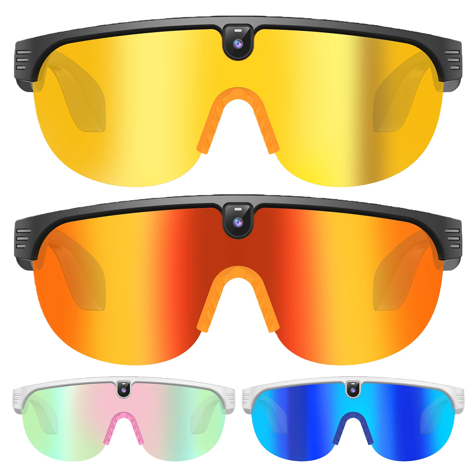 

Очки с антибликовым покрытием и микрофоном, умные велосипедные очки с распознаванием объектов, AI-фотография, спортивные очки для походов и кемпинга