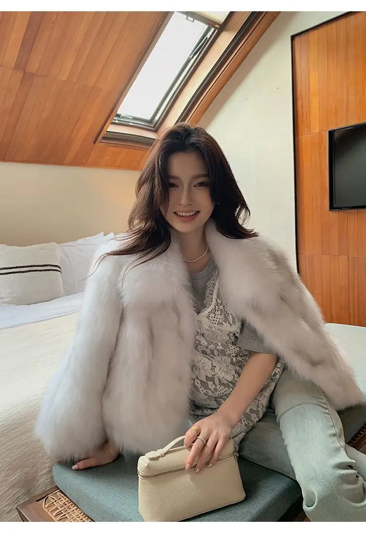 Sztuczne futro do płaszcza, płaszcze damskie, haftowane, wydłużone, codzienne, dla żony, premium, kardigan, łączone, kawowe, bez kołnierzyka, ze sznurkiem, wełniane, slim