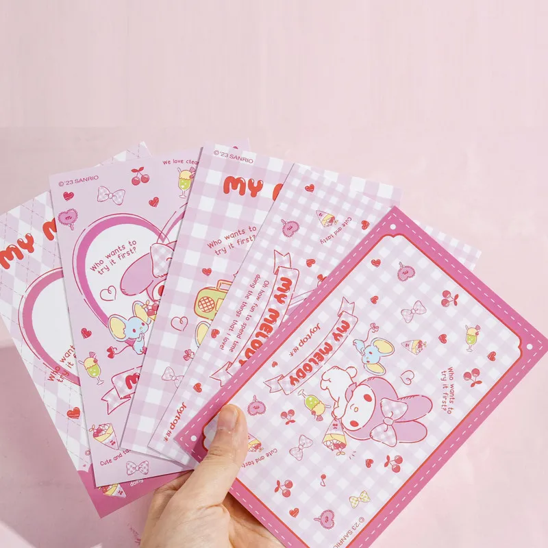 Sanrio Stationery Cartoon Letter Notes Envelope Writing Paper Kuromi My Melody Cartoon Stationery Set Students School Supplies