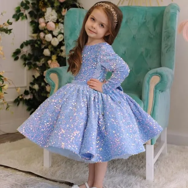 

Beauty Baby Lush Birthday Party Dress For Girls Elegant Evening Dresses For Teenage Girls Party Frock For Wedding Kids vestido