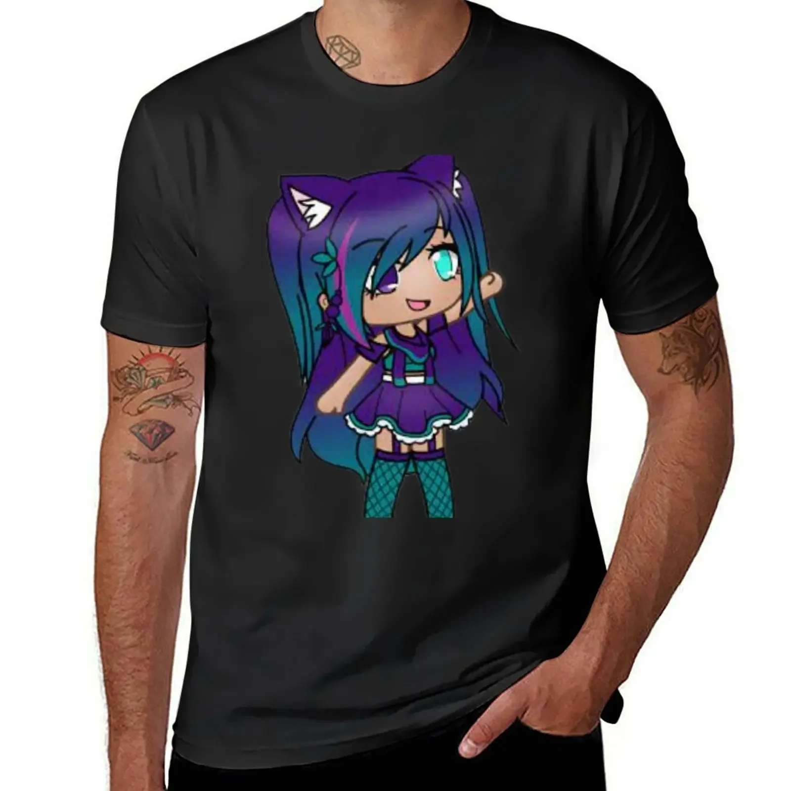 gacha life T-Shirt cute tops plus sizes mens clothes