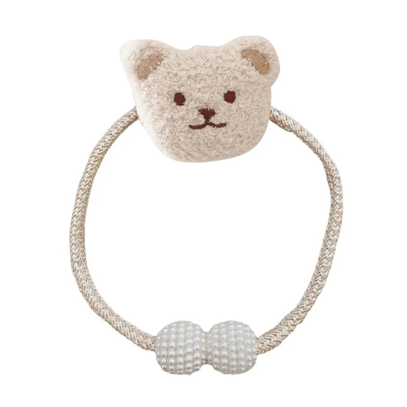 Bear Curtain Tie Backs Tieback for Kid Room Elastic Strap Design