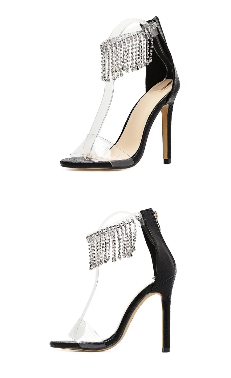 

Summer Sexy Fashion Office Dress Women Sandals Ankle High Heels Pointed Toe Lace Banquet Wedding Design Women Shoes 35-40 New