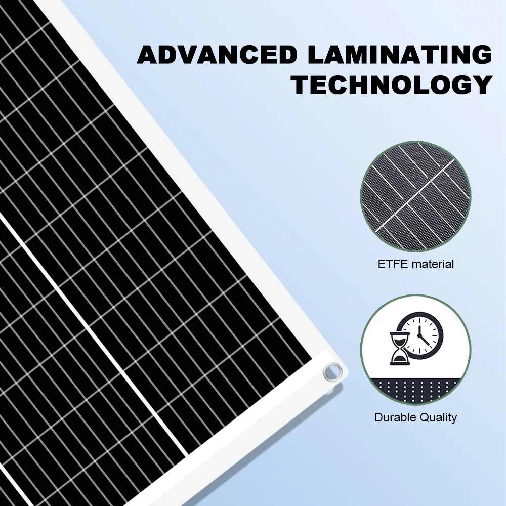 US Fast Shipping  400W Solar System Kit WaterProof Single Crystal Solar Panel Camping RV Home