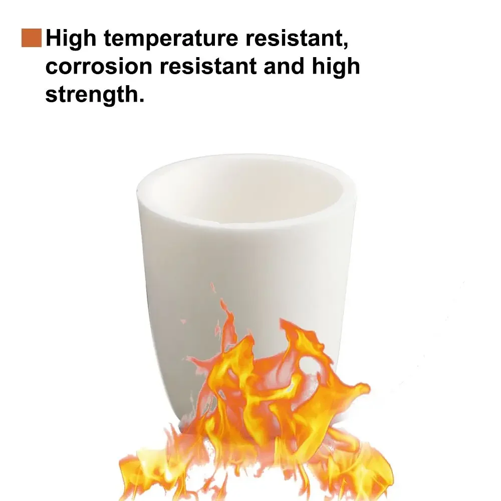 1pcs 5/8/10/20/25/30/50/70/100/150/200/300/500ml Alumina Crucible Laboratory Arc Alumina Corundum Ceramic Smelting Crucible