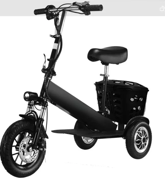 

CHKJ New Lightweight Lithium Battery Car Electric Small Tricycle Scooter Folding Car Adult Pick-up and Drop-off Children