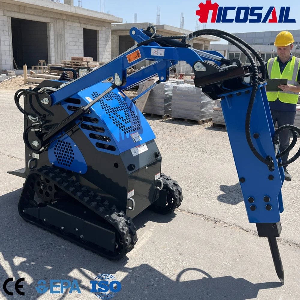 

CE Certified Mini Skid Steer Loader 380E Custom Euro 5 Engine Versatile for Farm and Construction