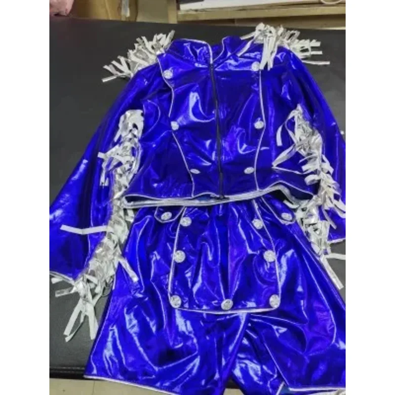 Women jazz dance costume DS performance wear hip hop dance costumes modern dance nightclub sexy clothes kids adult dancewear set