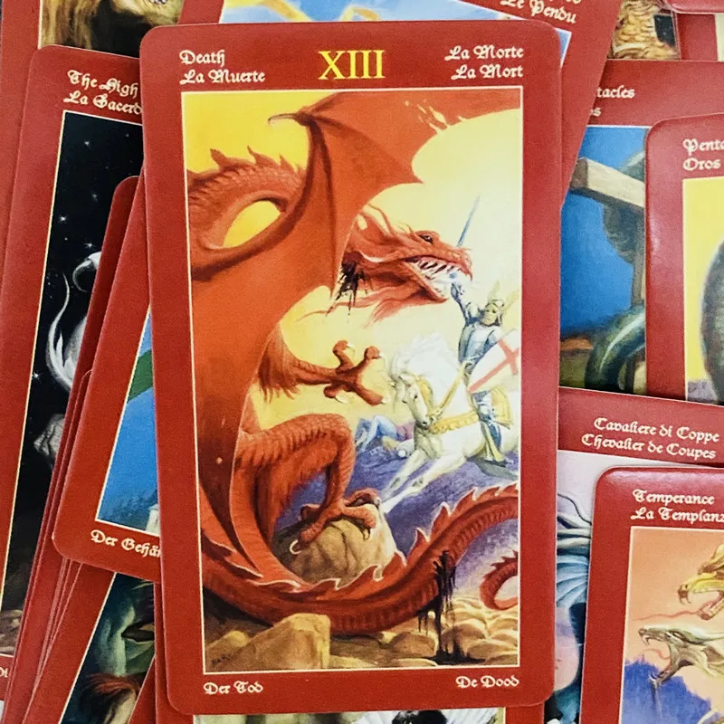 Dragons Tarot cards 78pcs English tarot de los dragones Various Dragons In deck Oracle Card Fate Divination