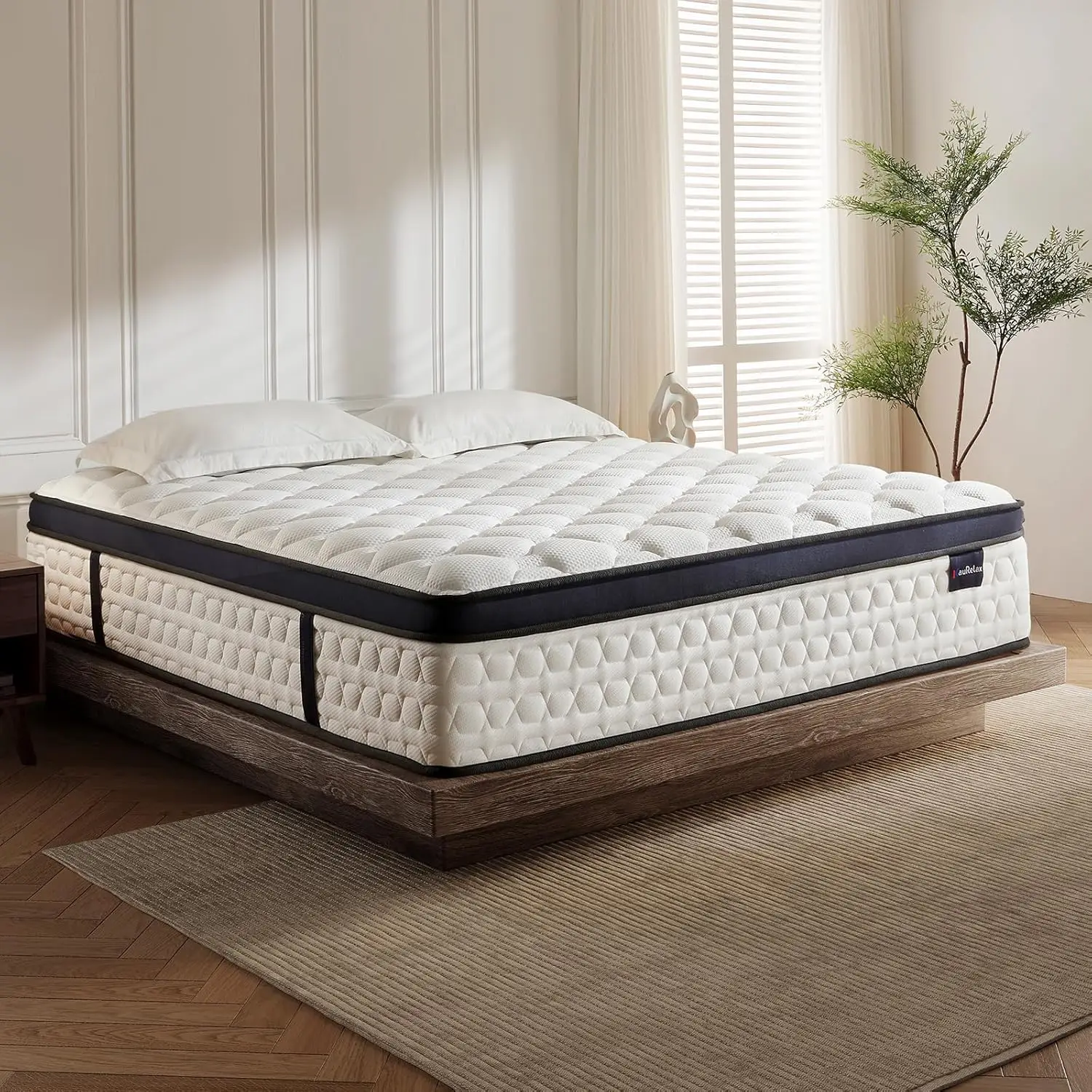 King Size Mattress 14 Inch Gel Memory Foam Mattresses Hybrid King Mattress in a Box Motion Isolation Individually Wrapped Pocket