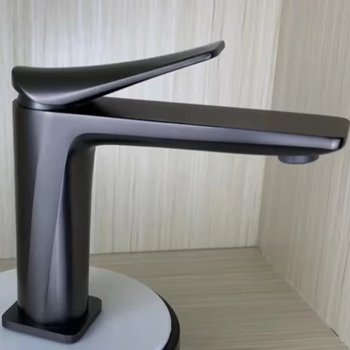 모던하고 심플한 올 구리 건 그레이 라인 대야, 온수 및 냉수 수도꼭지 데크 설치, 단일 구멍 수도꼭지 Best5 모던하고 심플한 올 구리 건 그레이 라인 대야, 온수 및 냉수 수도꼭지 데크 설치, 단일 구멍 수도꼭지 Best5