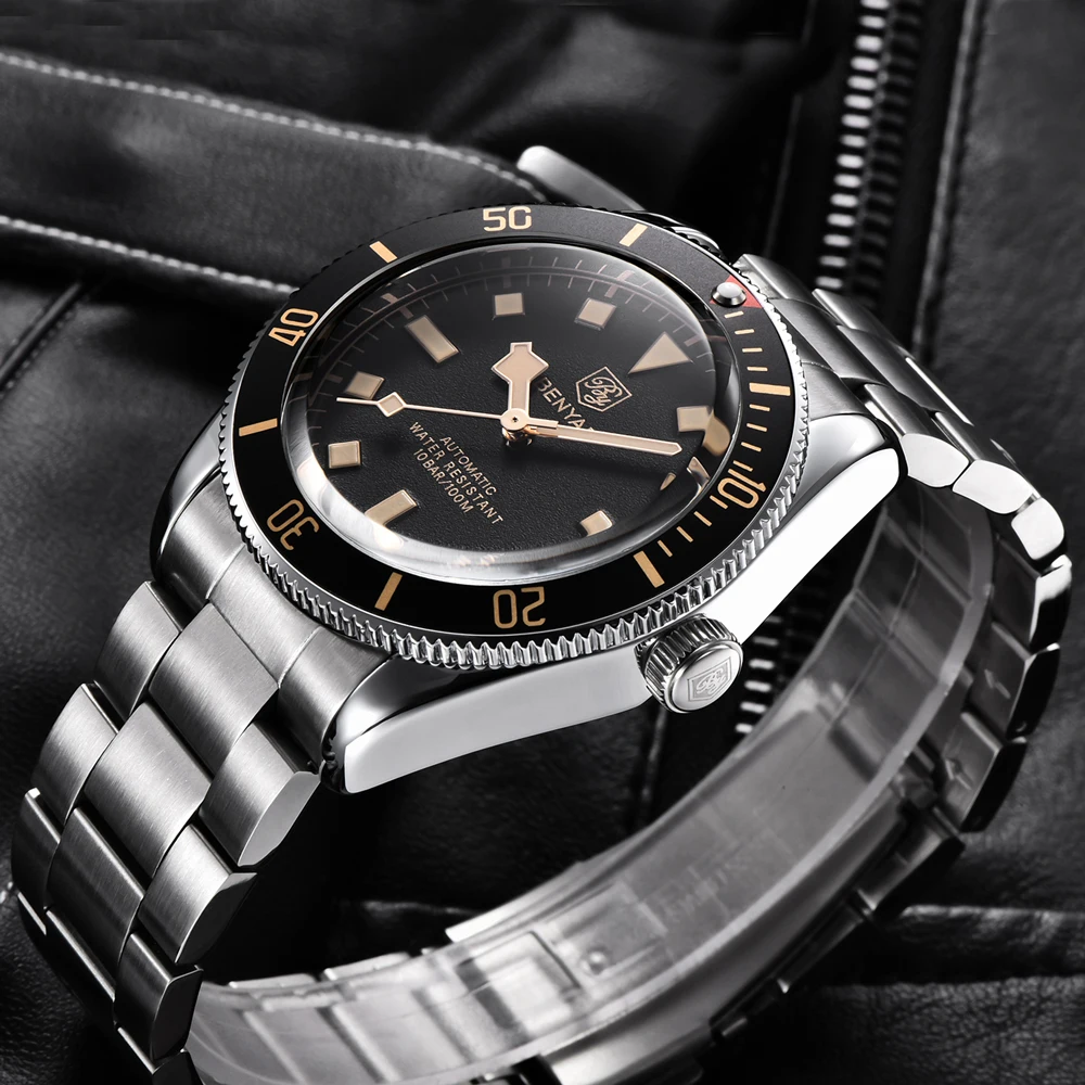 2025 New BENYAR Men's Watches Man Sport Gifts Mechanical Watches For Man Automatic Wrist Watch Stainless Steel Waterproof Clocks