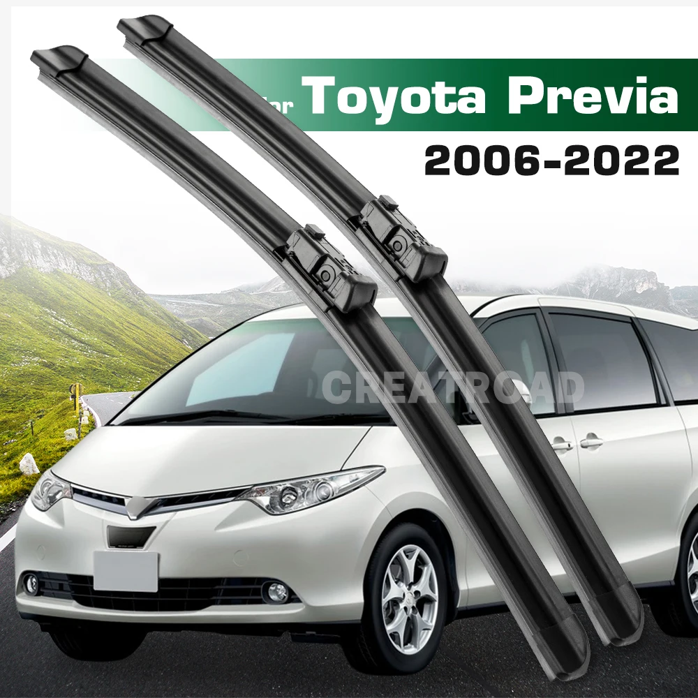 For Toyota Previa XR50 2006-2022 2007 2008 2009 2010 2011 Wiper Front Wiper Blades Windshield Windscreen Window Brush 26
