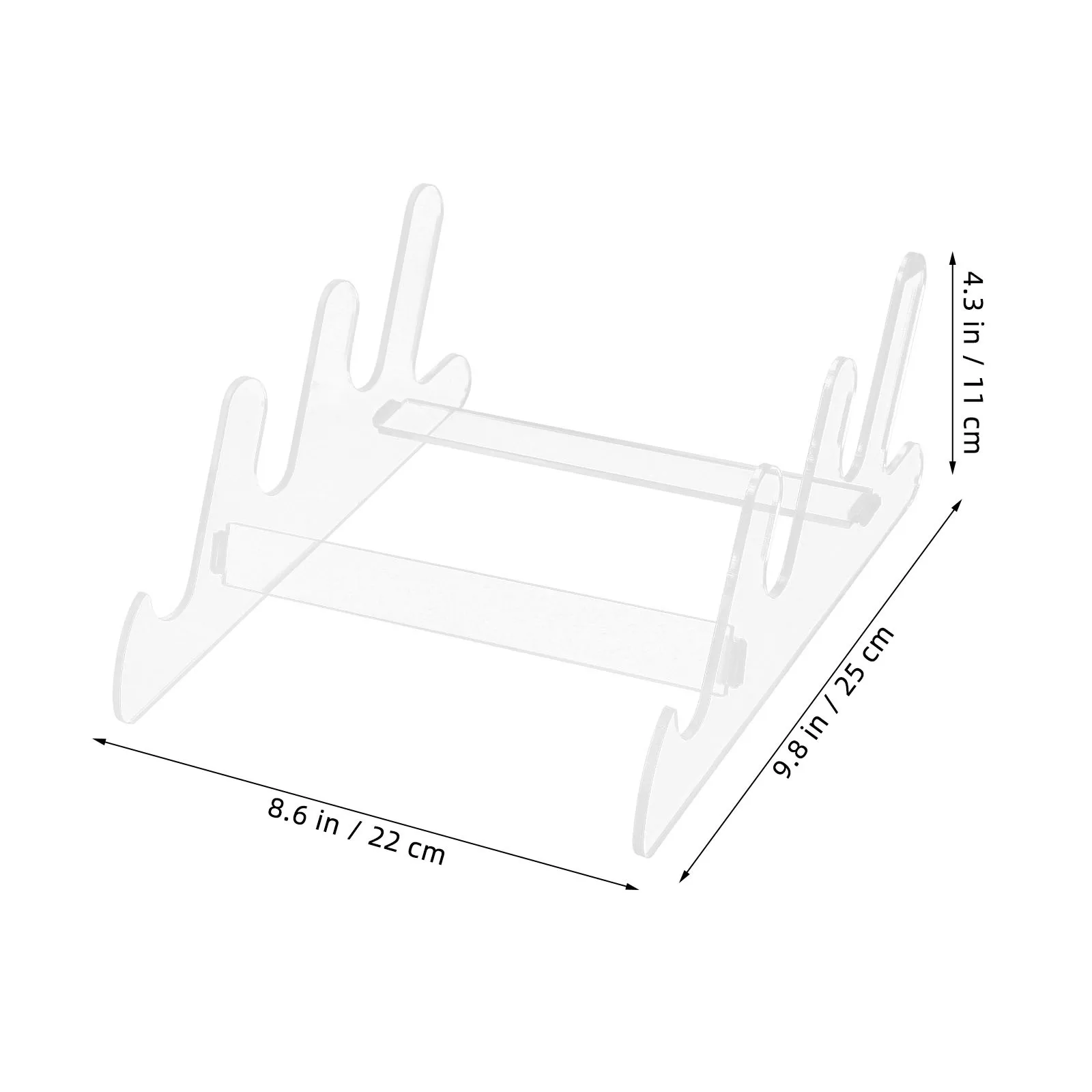 Transparent Acrylic Keyboard Storage Stand Multifunctional Design Easy to Clean Stylish Minimalist Display Holder