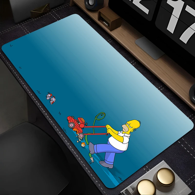

Mouse Pad Laptop HD Print Anime Mousepad PC Gaming Accessories Keyboard Pad Computer The S-simpsonses Cartoon Desktop Mouse Mat