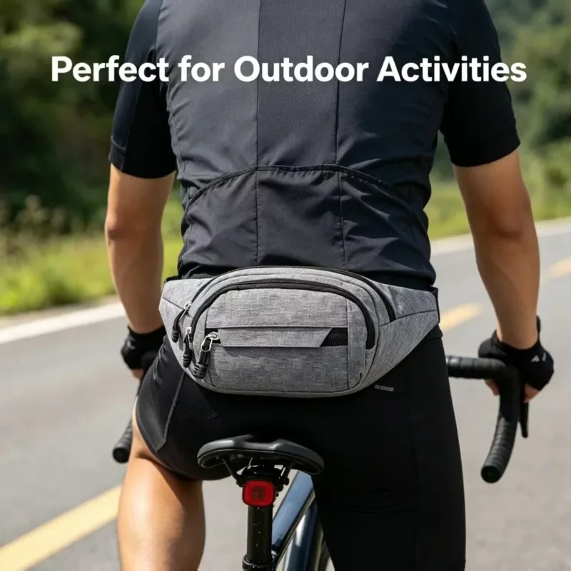New Multi-layer Fanny Pack Men's Outdoor Sports Multi-functional Trend Wear-resistant Waterproof Mobile Phone Bag Cashier