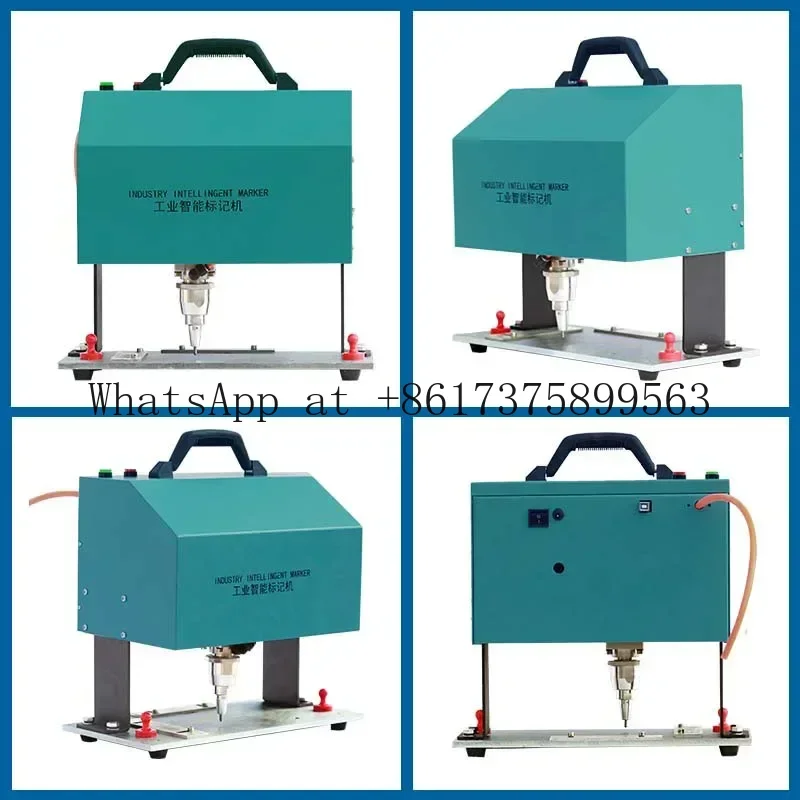 Hot Sale Small Nameplate Aluminum Stainless Steel Automatic  Metal Engraving Coding Machine Printer Pneumatic Marking